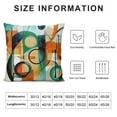 thumbnail image 5 of Shiartex Green Boho Throw Pillows Covers, Minimalism Geometric Throw Pillows for Couch, 18x18 Pillow Cover Boho, Mid Century Bohemian Couch Pillow Covers 1 piece, Decorative Home Decor, 5 of 5