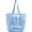 Harbor Blue, variant on Beach Bags for Women, Summer Travel Mesh Tote Bag with Large Inner Pocket, Sandproof Woven Shoulder Handbag,Tan,Beach Bags