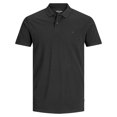thumbnail image 3 of JACK&JONES Polos hombre, lote de 3 - JJEBASIC POLO 3PK, manga corta, monocolor, algodón Negro/Azul/Blanco S (Small), 3 of 4
