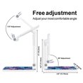 thumbnail image 3 of WIRESTER White Foldable Phone Stand for Desk, Adjustable Portable Cell Phone Holder for iPhone 17, 16, 15, 14 and Android Smartphones - Mosaic Mermaid Scale, 3 of 6