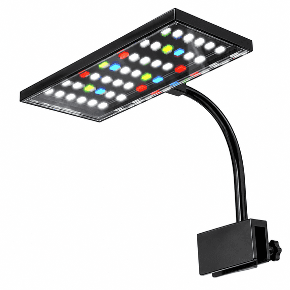 MONTERA Led Aquarium Light,Clip on Aquarium Light for 5-55 Gal Tank,24/7 Cycle Fish Tank Light with Timer,Full Spectrum Plant Light for Aquarium Growth