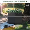 thumbnail image 5 of EAYSG Metal Planter Box 30” x 12” x 24”, Heavy Duty Tall Rectangle Planter Box with with Drainage Holes & Rust-Proof Coating, Modern Outdoor/Indoor Black Planter Box for Porch, Garden, Patio, Yard, 5 of 6