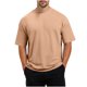 thumbnail image 2 of pstuiky camisetas de hombre, Camiseta/camiseta informal de manga corta con cuello redondo y abertura en el dobladillo para hombre, color liso, a la moda camisetas de hombre xl, 2 of 8