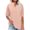 B37 Pink short sleeve shirts for women Clearance Under $5, variant on Cagogo Ladies Loose Fitting Tunic Tops Summer Under $5 Cotton Linen Short Sleeve V Neck Peasant Boho Embroidery Mexican T Shirt Going Out T Shirts Grandma Mothers Day Gift