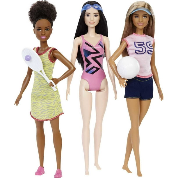 Dólar Imbécil Contorno Barbie Doll Careers 6 Pack, Doll Collection Set with Related Career Outfits  & Accessories - Walmart.com
