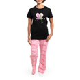 thumbnail image 4 of CafePress - Flamingos Cp1 Women's Dark Pajamas - Women's Short Sleeve Print T-Shirt and Pants Dark Cotton Pajama Set, 4 of 7