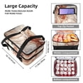 thumbnail image 3 of Marble Double Layered Insulated Lunch Bag with Two Compartments, Large Capacity Handheld Lunch Bags for Refrigerated Meals, 7.1x11.4x16.1 Inches, 3 of 6