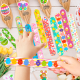 thumbnail image 5 of Easter Party Supplies, 90Pcs Easter Party Favors, 50 Easter Egg Stickers & 40 Easter Slap Bracelets, Spring Easter Stuffers & Easter Classroom Gifts for Kids Egg Hunt, 5 of 7