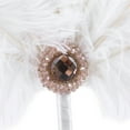 thumbnail image 4 of Bridal Feather Bouquet Decorative Fan Crystal Bridesmaid Wedding Bouquet Flapper, 4 of 19