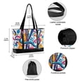 thumbnail image 2 of FORMRS Laptop Tote Bag for Women with 15.6" Computer Compartments Handbag, Musical Pattern, 2 of 7
