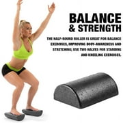 1Pair 30cm Half Round Foam Roller for Yoga Fitness Equipment