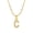 C, variant on Stainless Steel Initial A-Z Necklace for Women Tiny Letter Pendant Necklace B