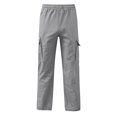 thumbnail image 6 of WERYOUNG Boys Girls Cargo Pants Elastic Drawstring Waist Straight Leg Trousers Kids Loose Fit Back To School Pants 15-16 Years, 6 of 6