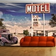 thumbnail image 1 of Tiptophomedecor Cityscape Wallpaper Wall Mural - Old Motel, 1 of 4