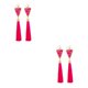 thumbnail image 1 of Jumpingount 1 par de pendientes para mujer, pendientes largos con borlas, colgante geométrico para niña, pendientes bohemios con diamantes de Type3 NO3, 1 of 6