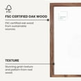 thumbnail image 3 of czcpp-- 8.5x11 in - Dark Oak Solid Oak Wood Picture Frame - Lightweight, Versatile & Shatterproof - Wall Hanging Photo or Poster Frame - Wall Decor for Office, Gallery & Home, 3 of 4