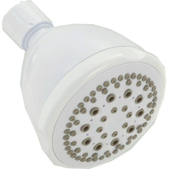 Peerless 5-Setting Shower Head in White