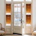 thumbnail image 2 of Orange Ombre Stripes Window Privacy Film, Farmhouse Retro Abstract Waves Art Static Cling UV Sun Blocking Heat Control Window Tint, Non-Adhesive One Way Windows Privacy Cover 17.7''x78.7'', 2 of 7