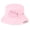 Pink, variant on Unisex Harajuku Punk Cotton Personality Bucket Hat Metal Pin O-Ring Solid Color Wide Brim Foldable Hip Hop Fisherman Cap