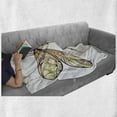 thumbnail image 6 of Dragonfly Soft Flannel Fleece Blanket, Abstract Colorful Dragonfly Design with Seasonal Blossoming Leaf Patterned Wings, Cozy Plush for Indoor and Outdoor Use, 50" x 70", Multicolor, by Ambesonne, 6 of 6