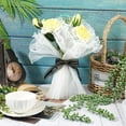 thumbnail image 3 of 2 bolsas de papel de malla para envolver flores, papel de envolver flores blanco, suministros para embalaje floral, envoltura de ramos de flores, 3 of 7