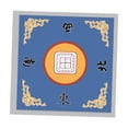 thumbnail image 2 of Cubierta de mesa con reducción de ruido, tapete Mahjongg, cubierta profesional para mesa de juego Mahjong, mantel Mahjong para juegos de escritorio, Azul B, 2 of 8