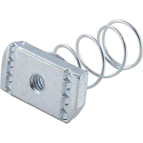 1-5/8" Channel Nut, Electro-Galvanized, 1/4-20, Lot of 25
