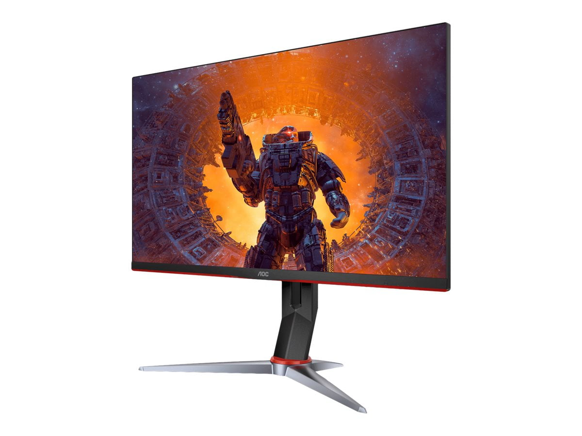 AOC 24G2SP 24 Class Full HD Gaming LCD Monitor, Preto, Vermelho