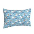thumbnail image 2 of Binfone Pelican Reed And Fish Standard Size Pillowcase, Long Staple Pure Cotton Envelope Closure Pillow Cover (Pillow core not included),14"x20", 2 of 7