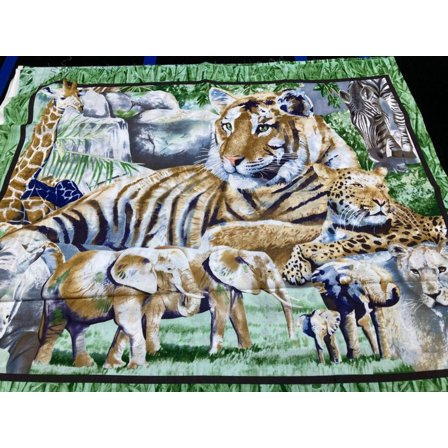 Jungle Cotton Panel Fabric