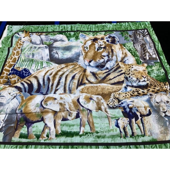 Jungle Cotton Panel Fabric