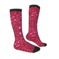 thumbnail image 3 of Balery Pink Glitter Fun Novelty Socks Men'S Women'S Crew Socks Funny Crazy Novelty Socks Quirky And Cool Socks, 3 of 9