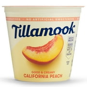 Tillamook California Peach Good & Creamy Low Fat Yogurt, 6 oz