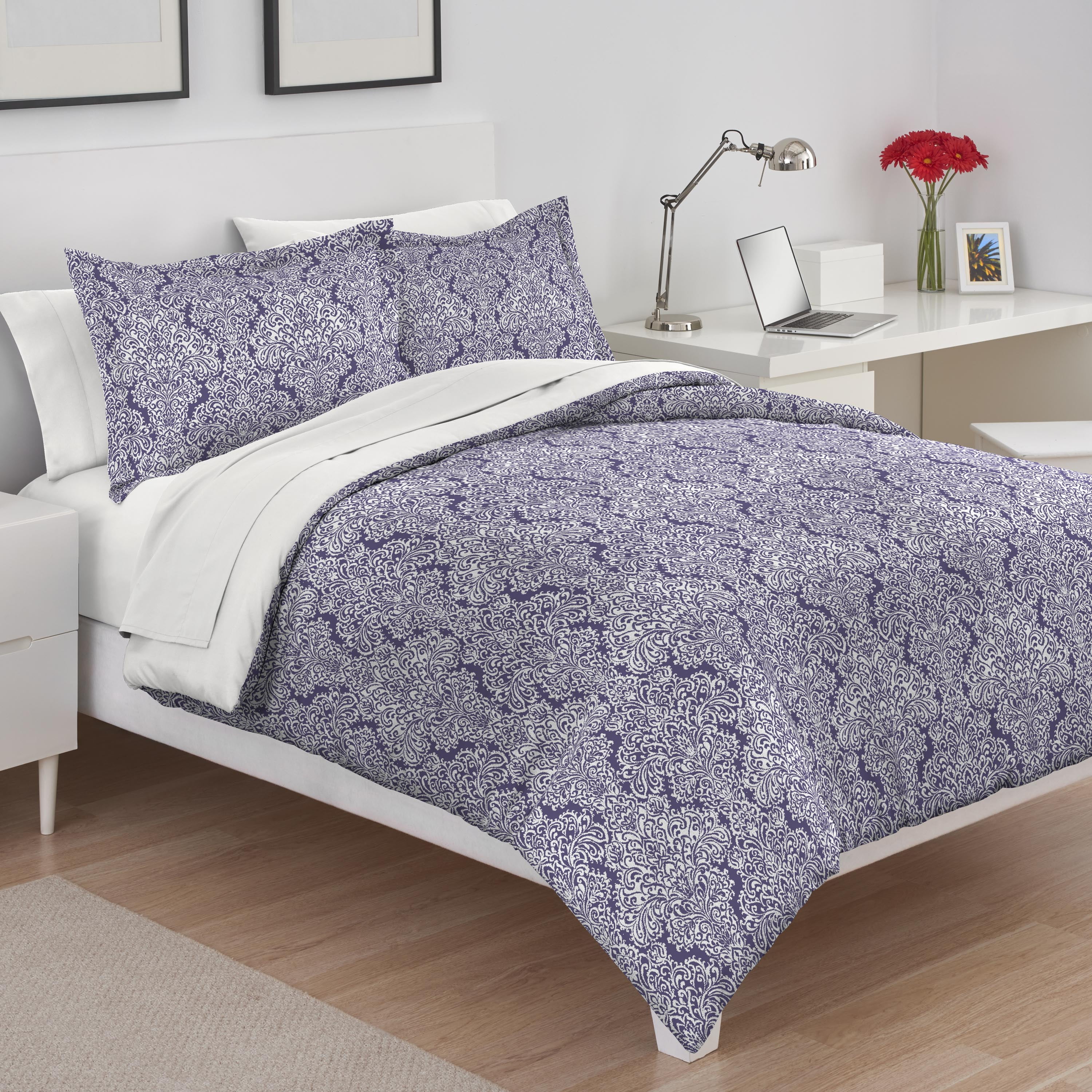 Martex Blakely King Plum Comforter Set