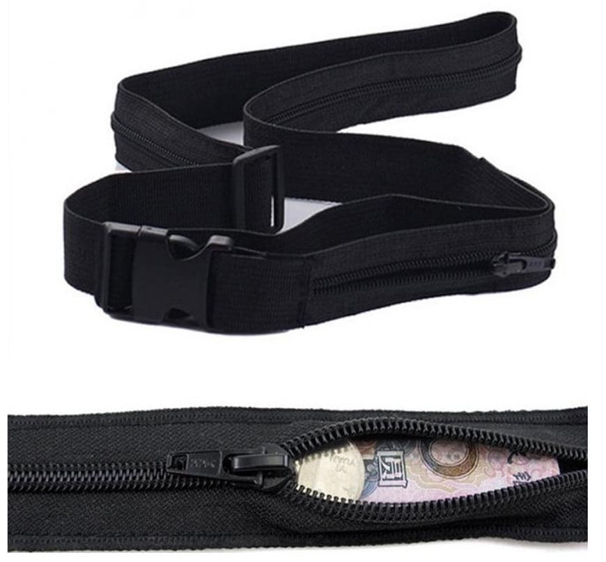 Metal Free with Anti-Theft Hidden Pocket Genuine Leather Money Belt for Travel