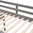 thumbnail image 4 of Gray Twin Low Study Loft Bed with Cabinet and Rolling Portable Desk, 4 of 8