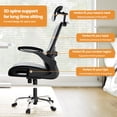 thumbnail image 5 of Joqixon High Back Office Chair Ergonomic Mesh Desk Chair with Adjustable Lumber Support, Headrest and Flip up Armrest, Black, 5 of 17