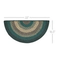 thumbnail image 3 of VHC Brands Pine Grove, Braided Jute Rug, Non-Skid Pad, Door Mat, Rectangle, Green, 20x30, 3 of 11