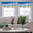 thumbnail image 4 of LALILO Kitchen Curtain Valance Beach And Beautiful Tropical Rod Pocket Window Curtain 52"x 18" Set of 2, 4 of 5