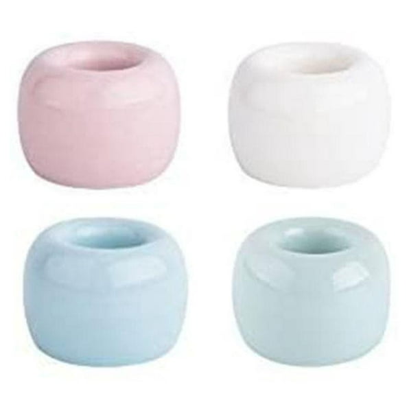 Soporte pequeño para cepillos de dientes de cerámica de estilo vintage