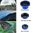 thumbnail image 7 of iMounTEK Phone Camera Lens Kit Magnetic 180°Fisheye Lens 0.67xWide Angle 10X Macro Lens, Blue, 7 of 7