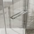 thumbnail image 5 of Goodyo Neo-Angle Frameless Shower Door 36 in. D x 36 in. W x 72 in. H Corner Shower Enclosure with White Acrylic Shower Base Combo, Pivot Shower Door in Chrome Finish, 5 of 6