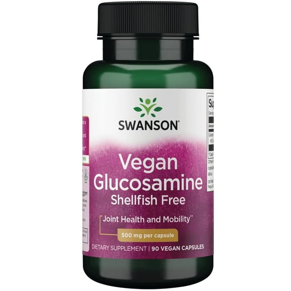 Swanson Vegetarian Glucosamine - Shellfish Free 500 mg 90 Veggie Capsules
