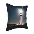thumbnail image 2 of Bingfone Decorative Pillow Covers 18"X18" Peggy'S Cove Lighthouse Couch Pillow Cases Modern Farmhouse Covers For Couch Sofa Bed, 2 of 9