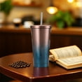 thumbnail image 4 of PONPRNGY Tumbler Double Wall Vacuum Insulated Travel Glitter Mug,Stainless Steel Tumblers with Lid and Straw, Powder Coated Coffee Cups for Woman, 4 of 6