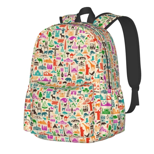 Disketp Travel Mochila Escolar de Gran Capacidad y Peso Ligero, Mochila de Viaje Ideal para Escuela, Trabajo y Uso Diario, Cómoda y con Estilo