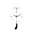 thumbnail image 2 of Cat Pendulum Reloj de pared reloj decorativo silencioso, acrílico, lindo adorno de pared para comedor de cocina sala de niños dormitorios para niños, 2 of 8