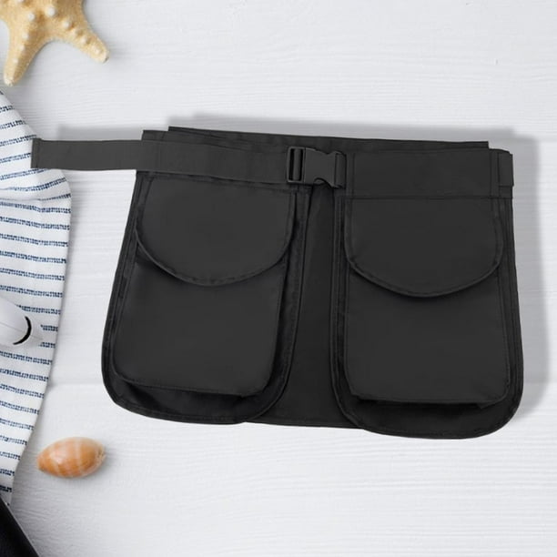 Bolsa de cinturón de cintura Bolsa de cadera Bolsa para el cinturón para la jardinería de montañismo carpinterianos Negro