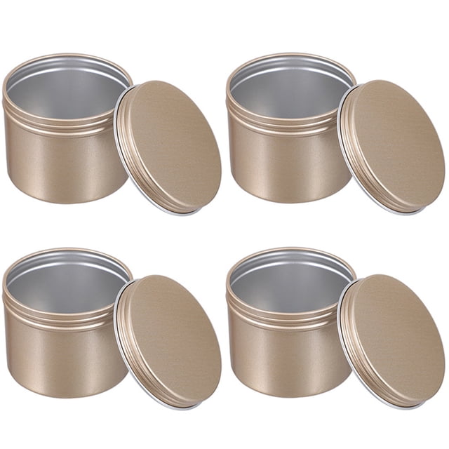 unbranded 4Ud Contenedores De Aluminio Multipropósito Para Velas Y Organizar Pequeños Objetos