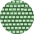 thumbnail image 1 of Ahgly Company Machine Washable Indoor Round Transitional Dark Forest Green Area Rugs, 3' Round, 1 of 7